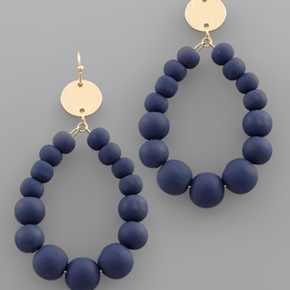 Clay Ball Teardrop Earrings